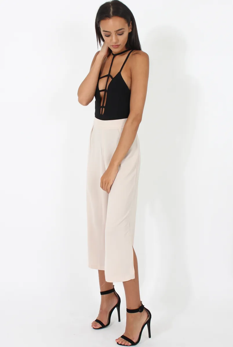 Stone Side Slit Culottes - Odette