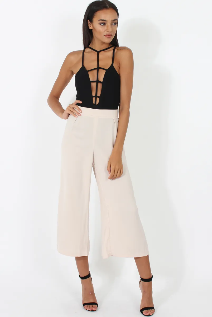 Stone Side Slit Culottes - Odette
