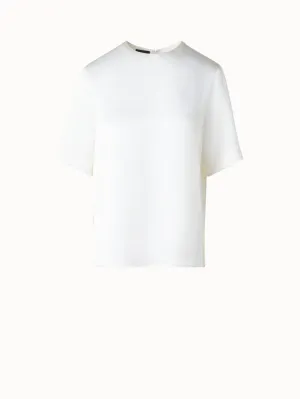 T-Shirt Blouse in Silk Satin