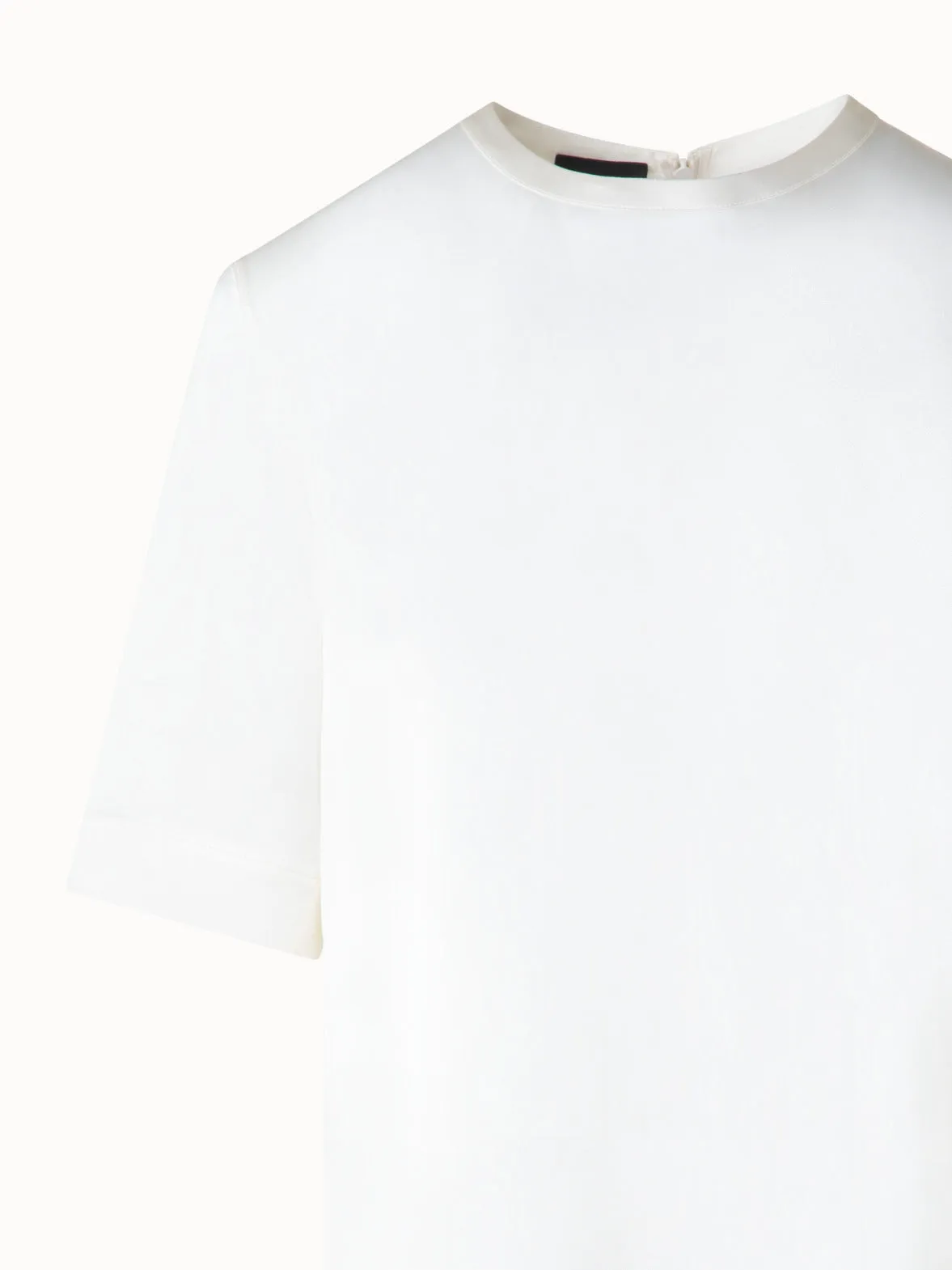 T-Shirt Blouse in Silk Satin