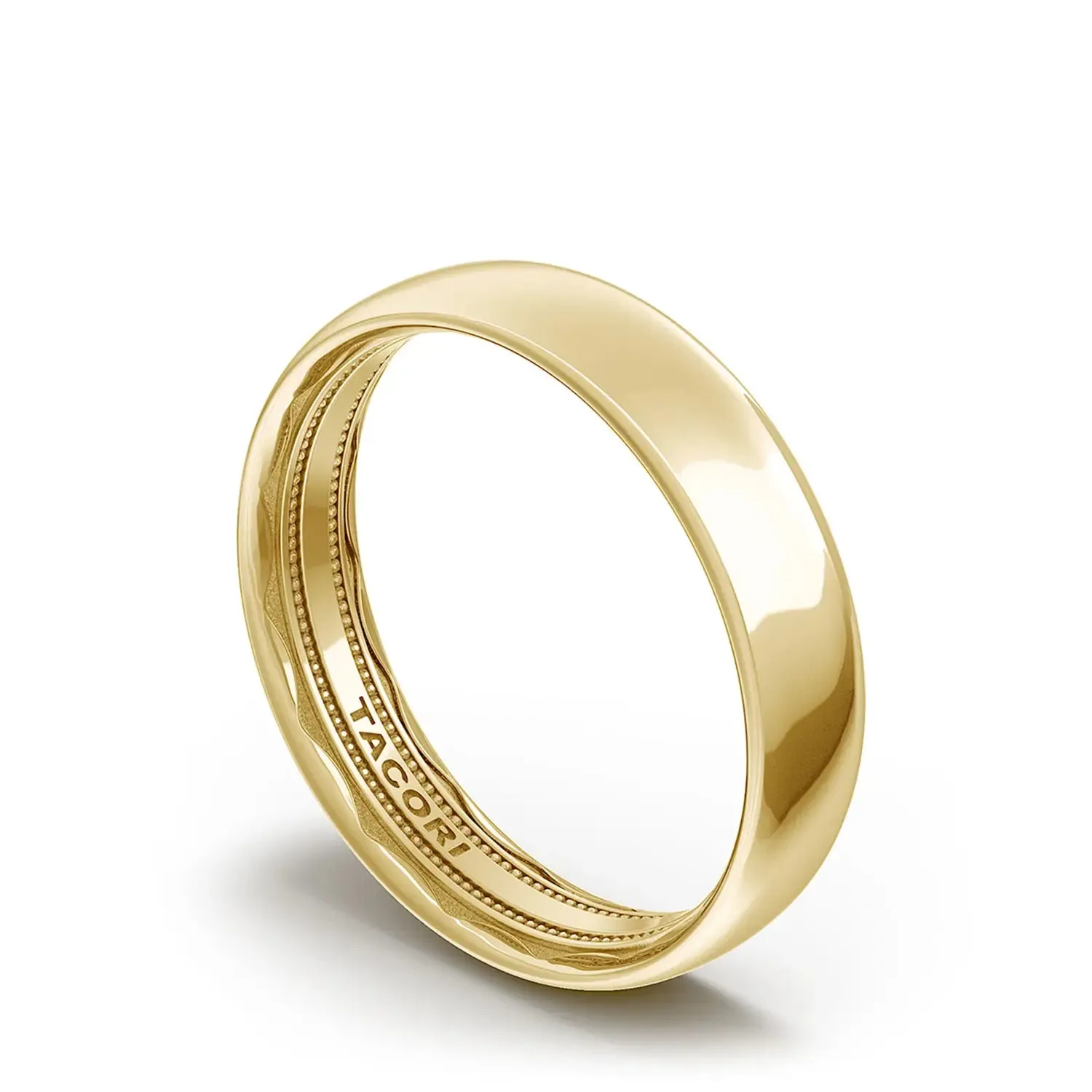 Tacori Classic Rounded in High Polish Mens Wedding Band - 5mm