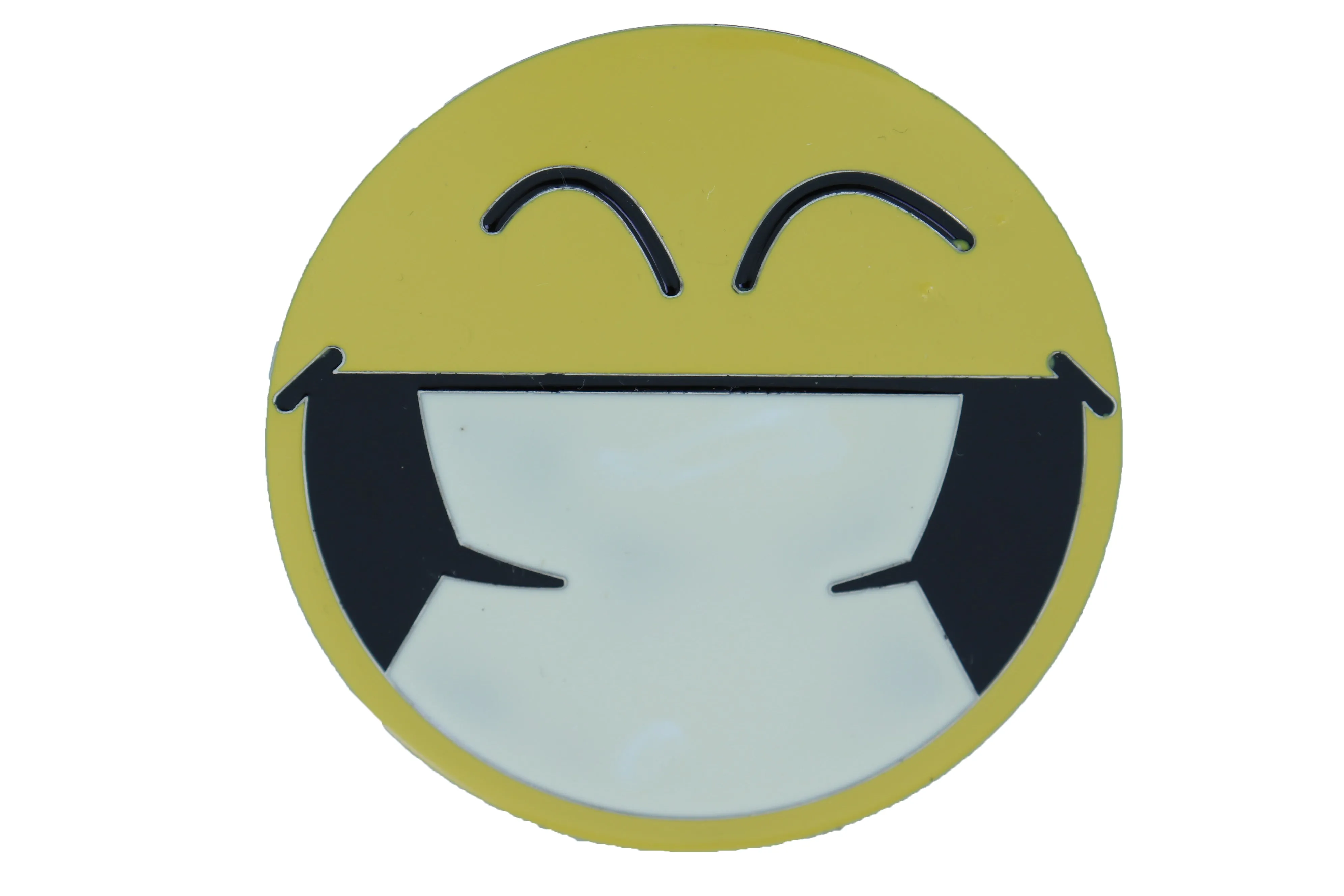 Teeth Grin Smiley Face Enamel Metal Belt Buckle