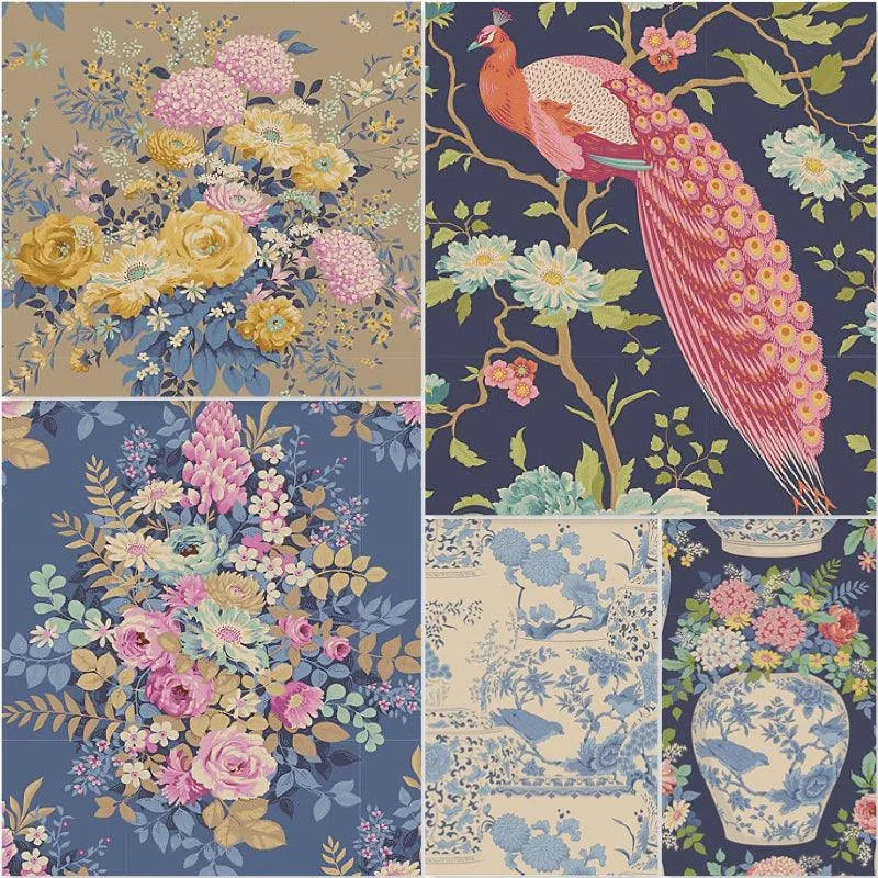 Tilda Chic Escape - Fat Quarter Pack - Blue (5)