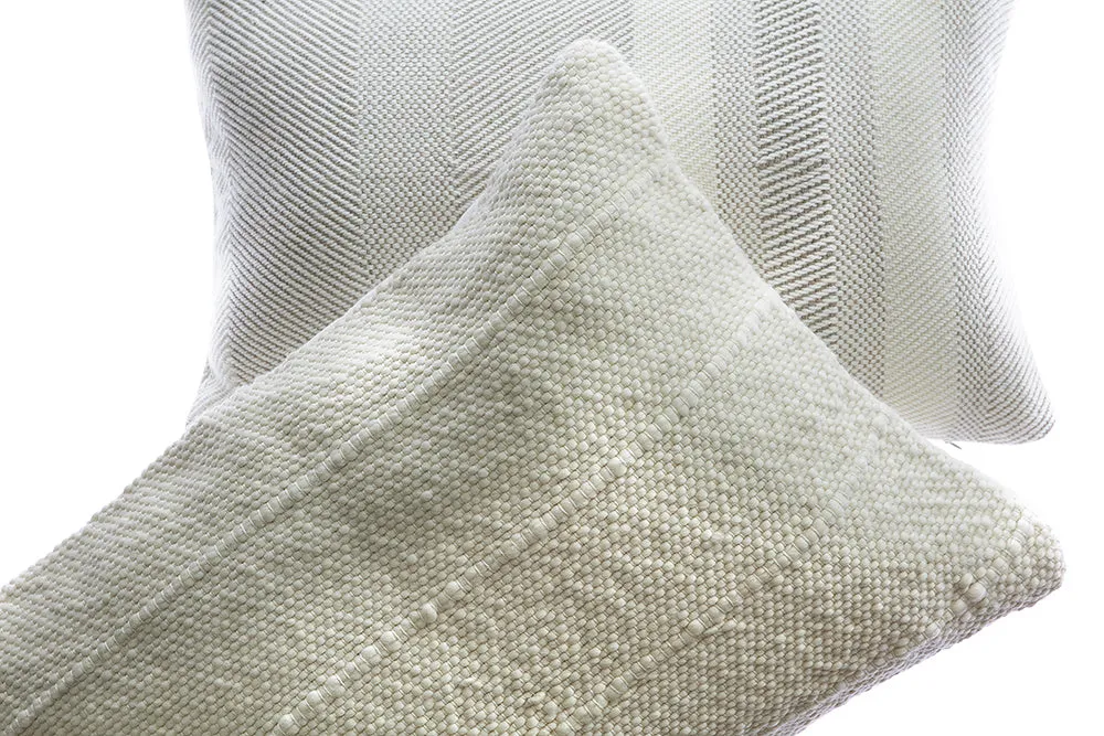 Tinny Stripes Wool Lumbar Pillow