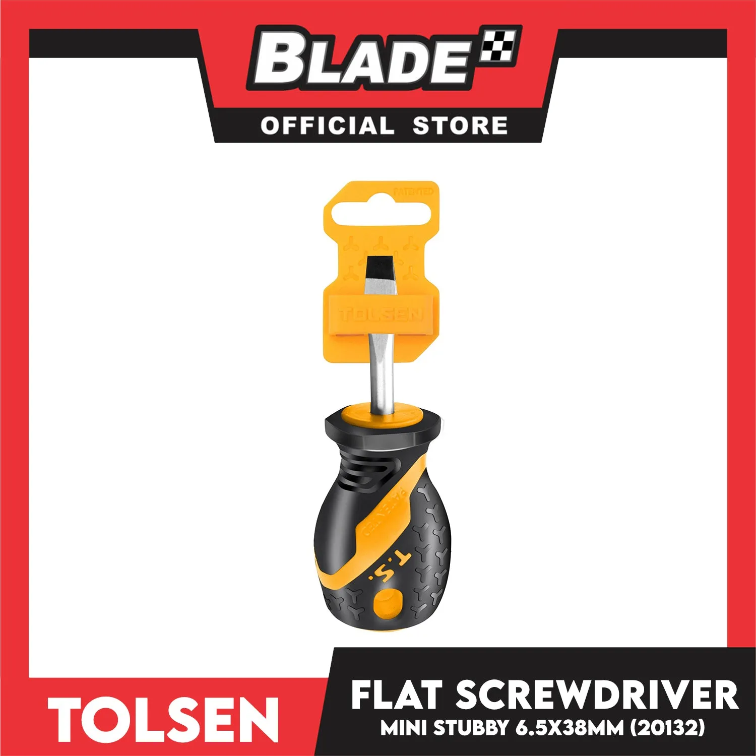 Tolsen Flat Screwdriver Mini Stubby 20132