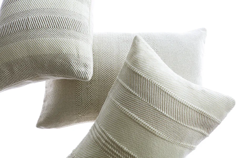 Tom Grey Woven Lumbar Pillow