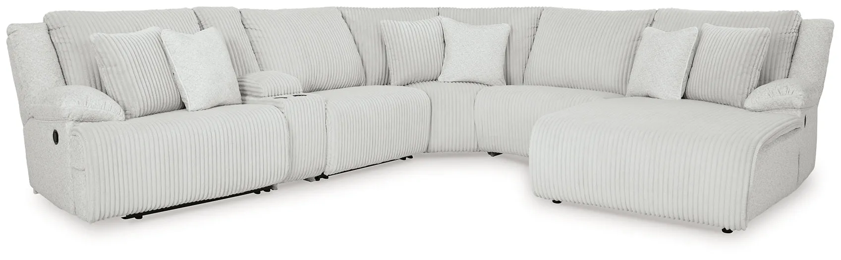 Top Tier 6-Piece Reclining Sectional with Chaise