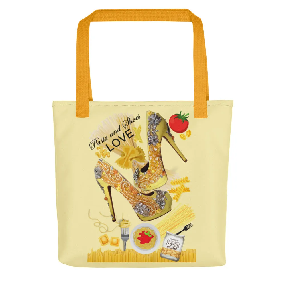 Tote bag 'Pasta and shoes'
