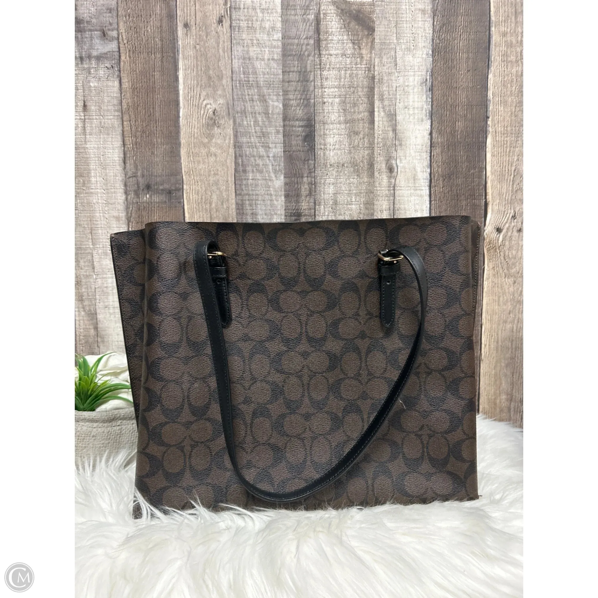 Tote Designer By Coach, Size: Large