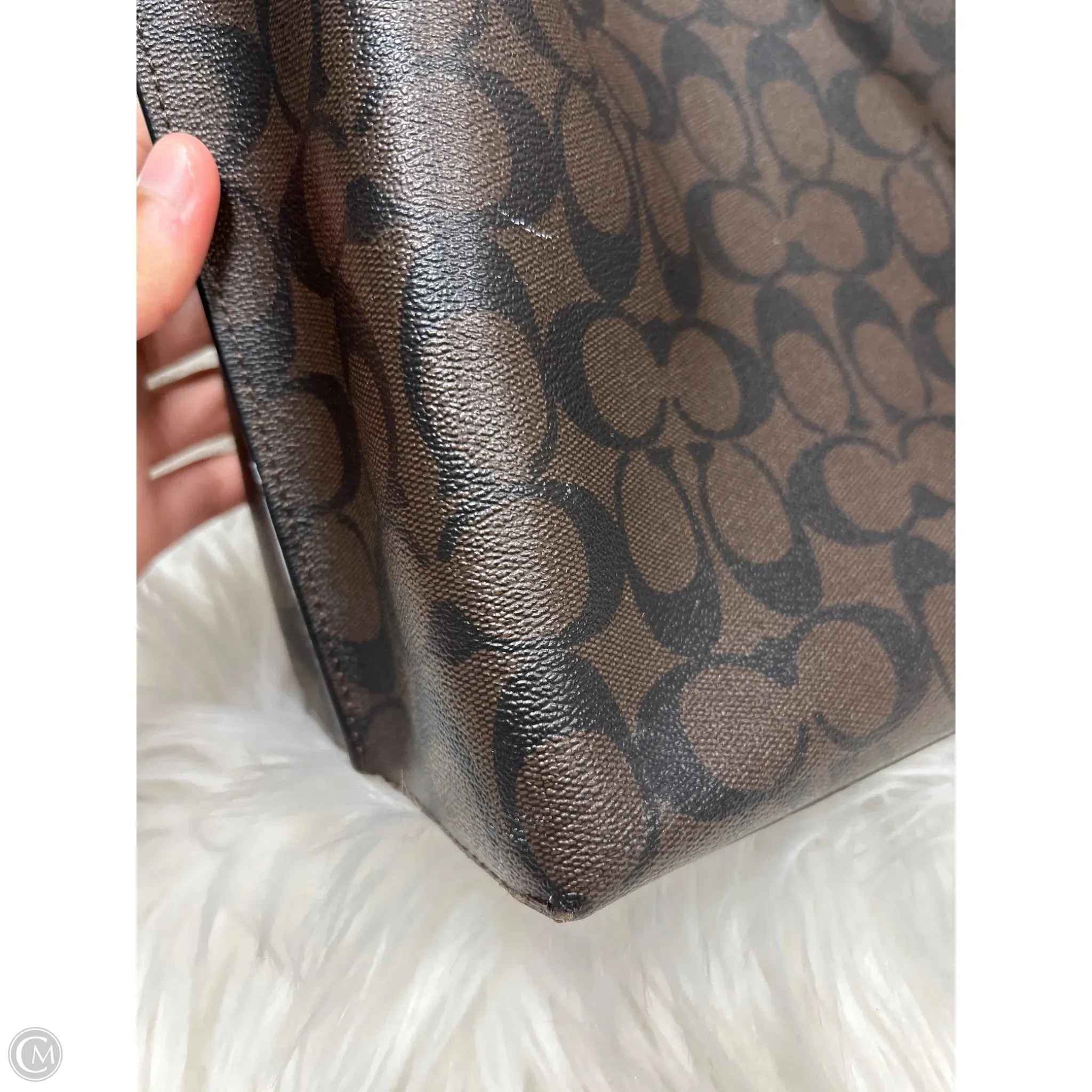Tote Designer By Coach, Size: Large