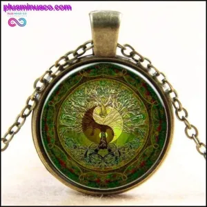 Tree Of Life Yin Yang Pendant Necklace