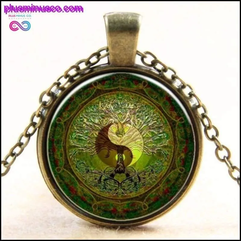 Tree Of Life Yin Yang Pendant Necklace