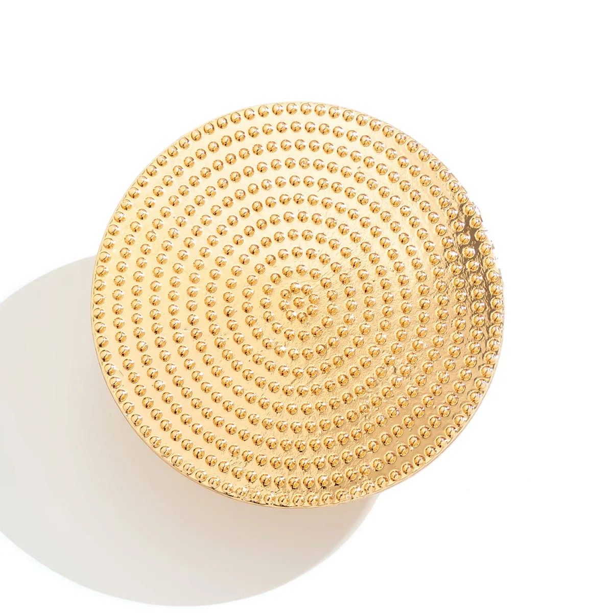 Trendy Gold Silver Plated Large Round Ring