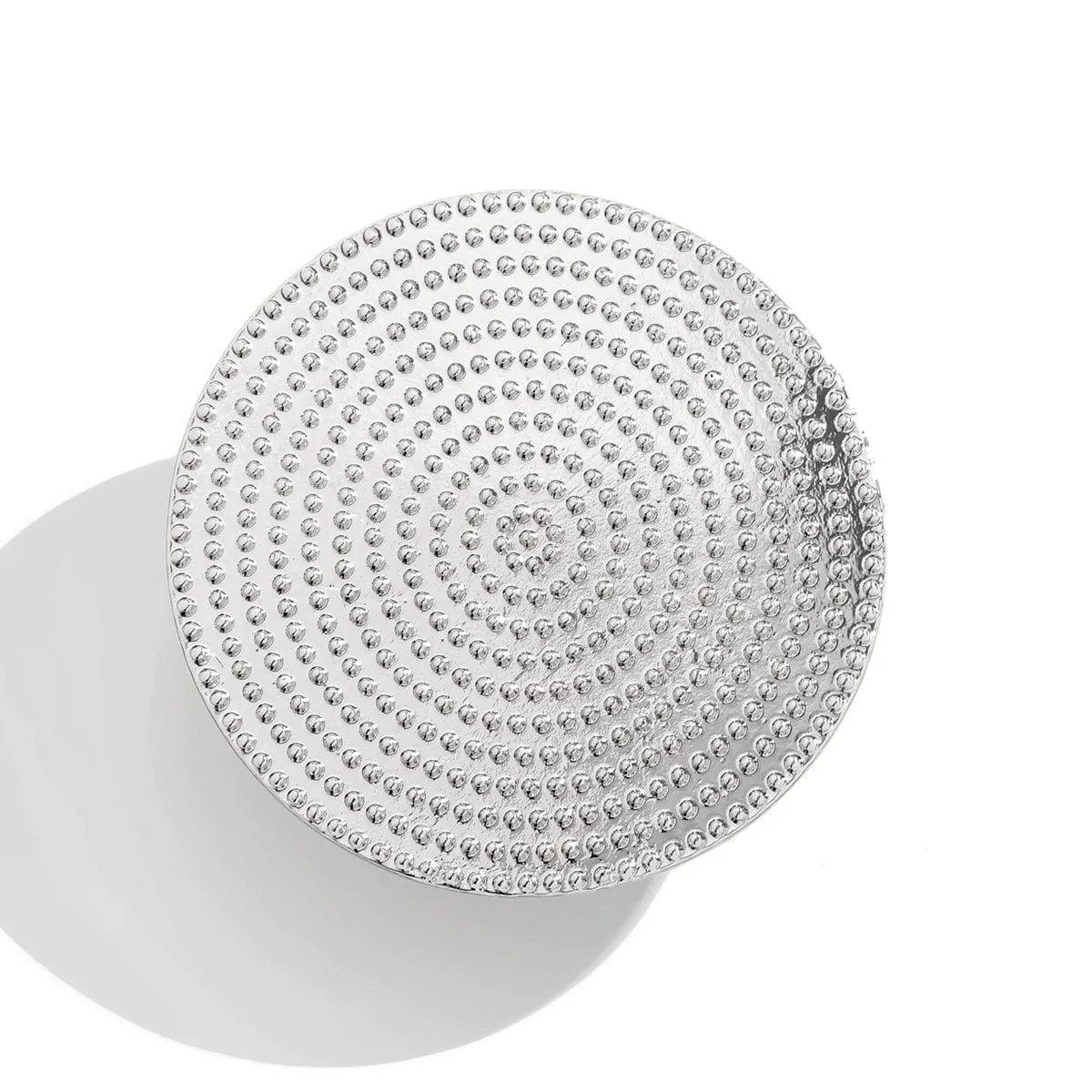 Trendy Gold Silver Plated Large Round Ring