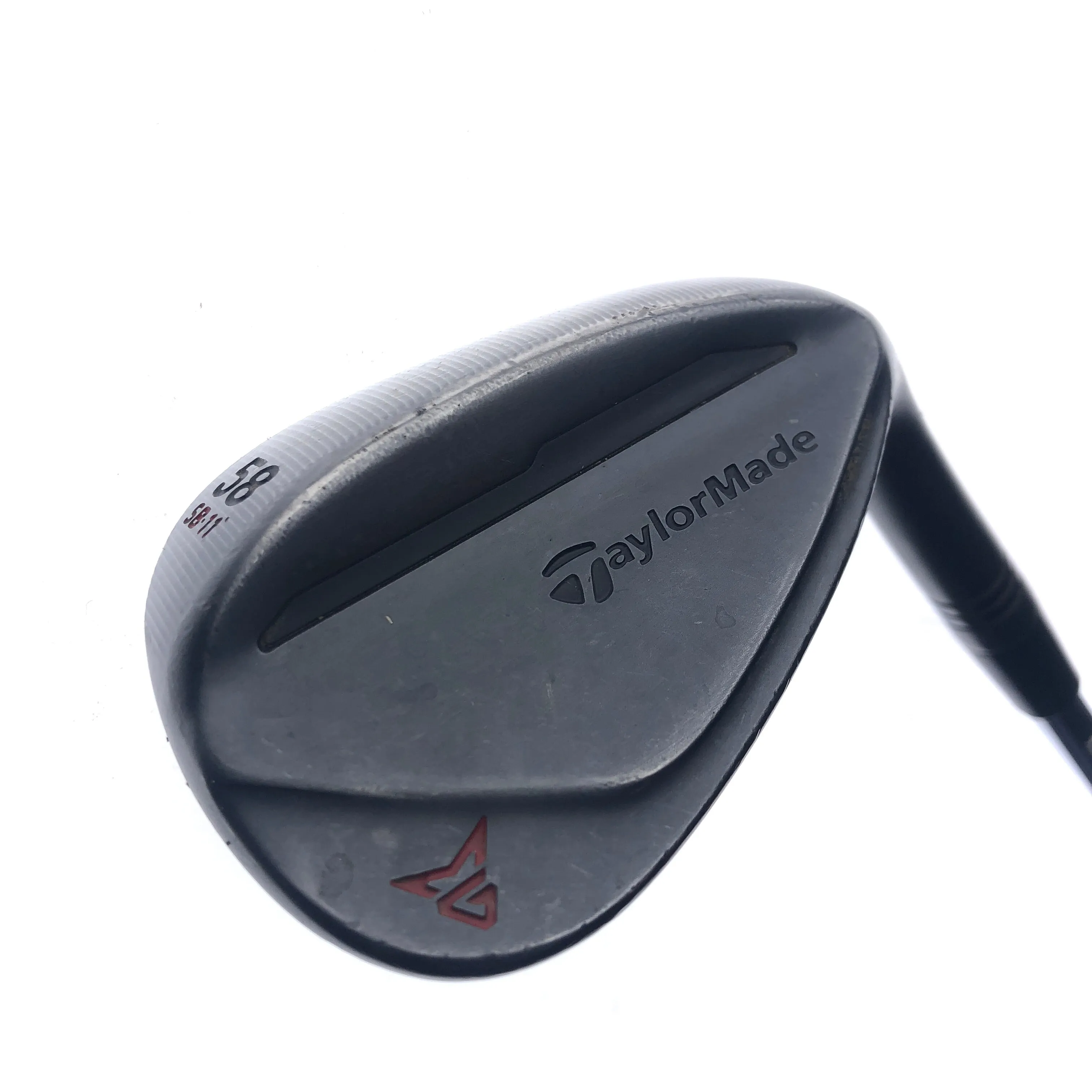 Used TaylorMade Milled Grind 2 Black Lob Wedge / 58.0 Degrees / Stiff Flex