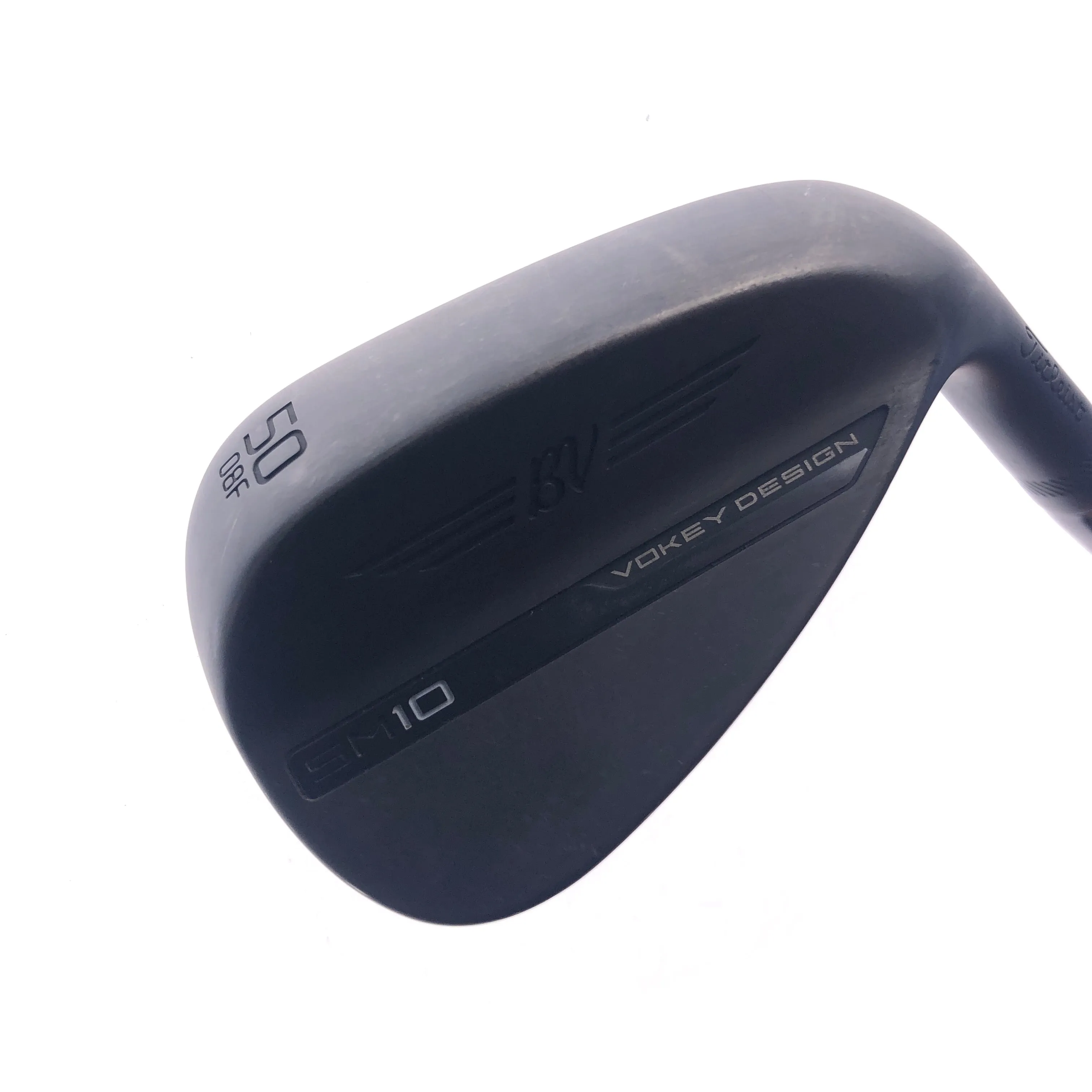 Used Titleist Vokey SM10 Jet Black Gap Wedge / 50.0 Degrees / Wedge Flex