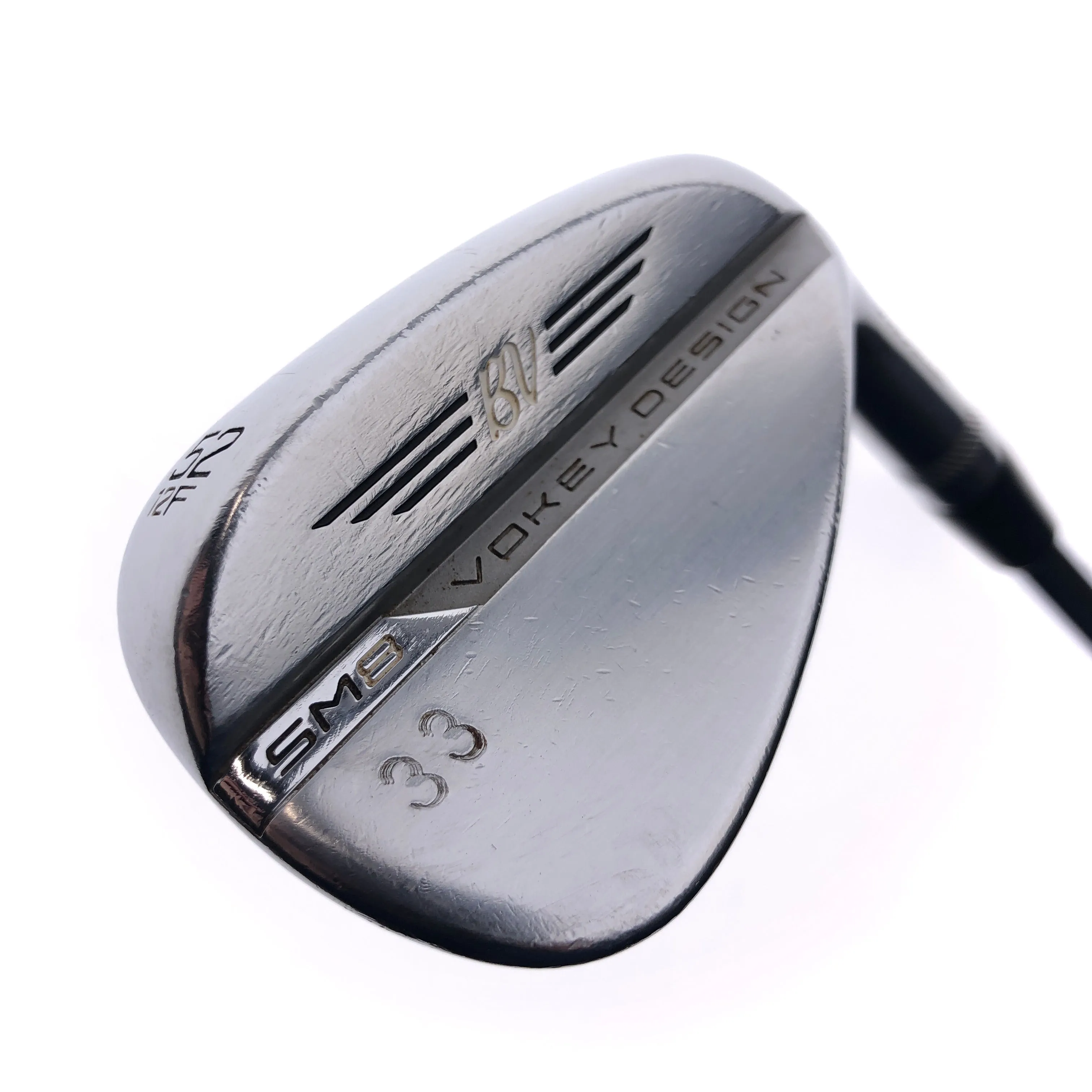 Used Titleist Vokey SM8 Tour Chrome Gap Wedge / 52.0 Degrees / Wedge Flex