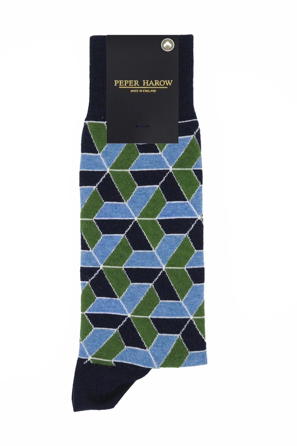 Vertex Men's Organic Cotton Socks | Navy