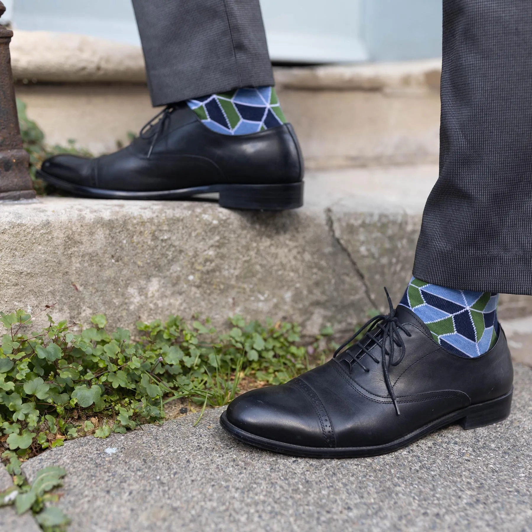 Vertex Men's Organic Cotton Socks | Navy