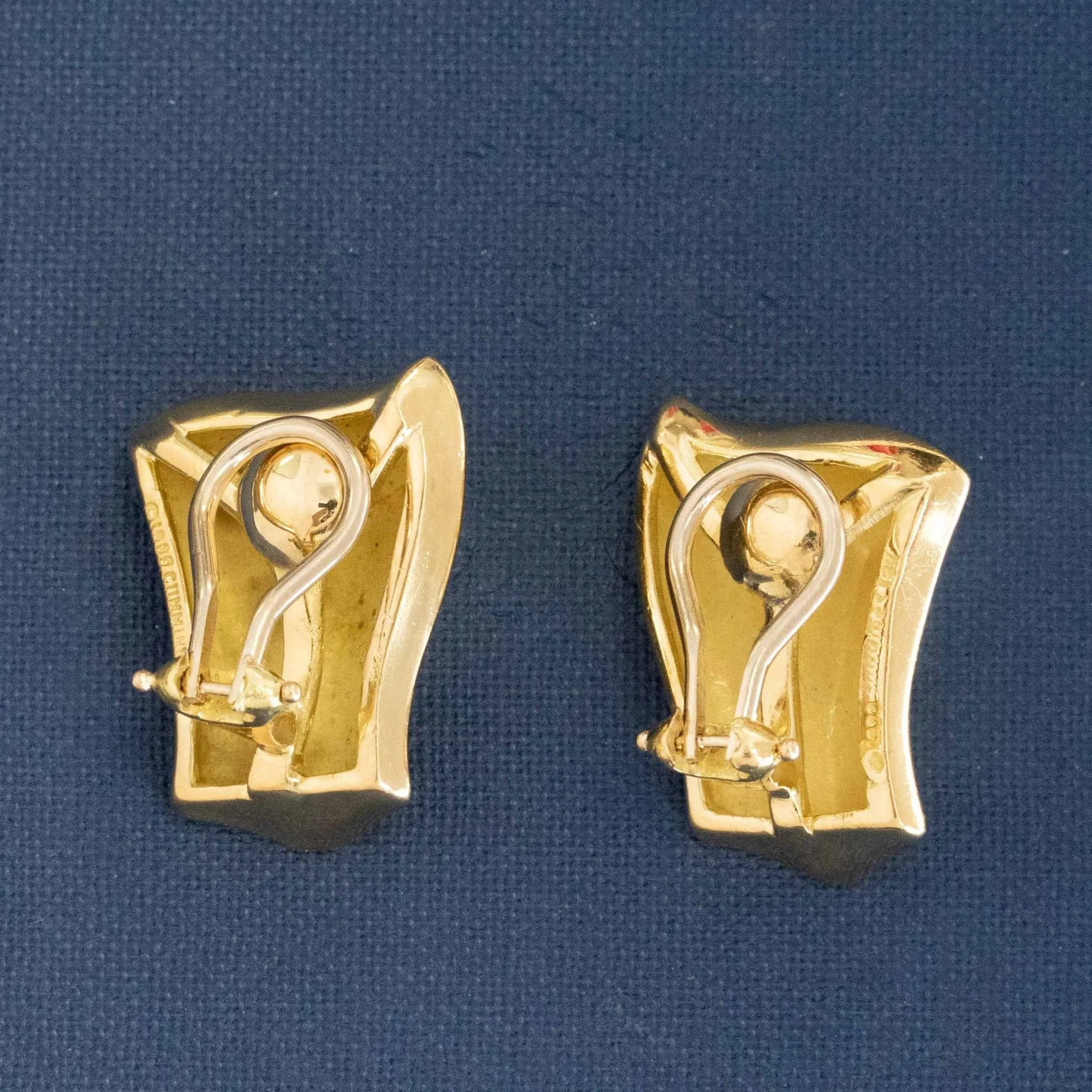 Vintage Freeform Clip on Earrings by Angela Cummings
