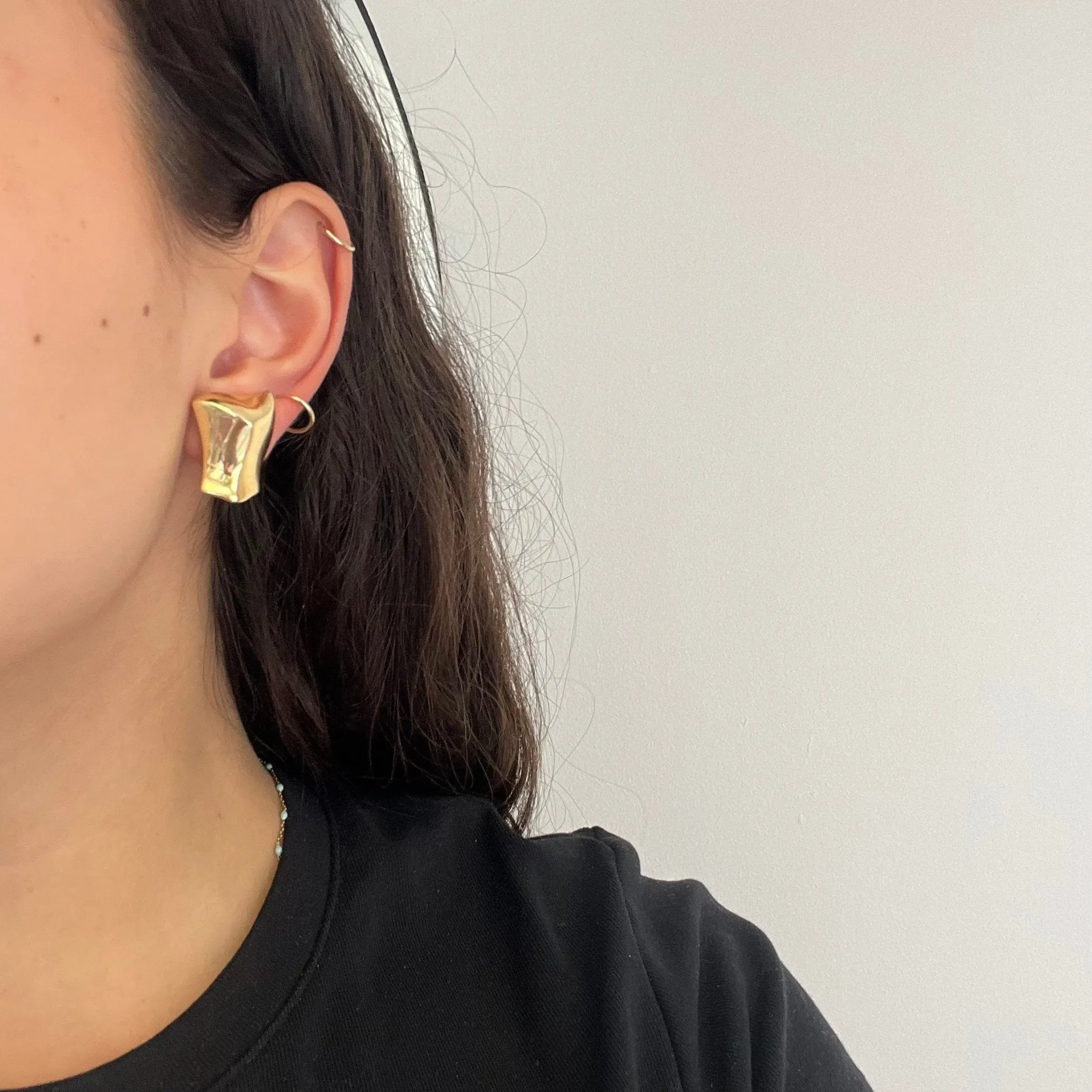 Vintage Freeform Clip on Earrings by Angela Cummings