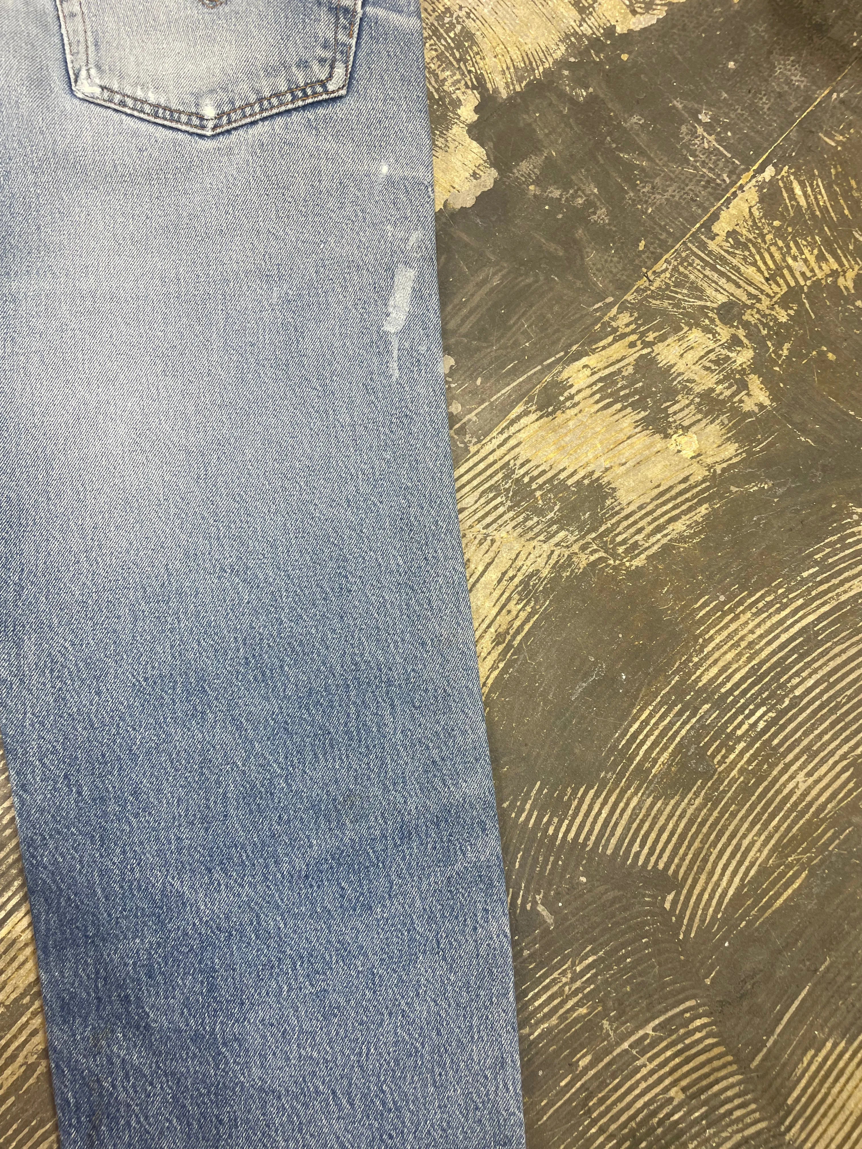 Vintage Levi 501 USA Premium Wash & Paint Denim Jeans (JYJ-0326)