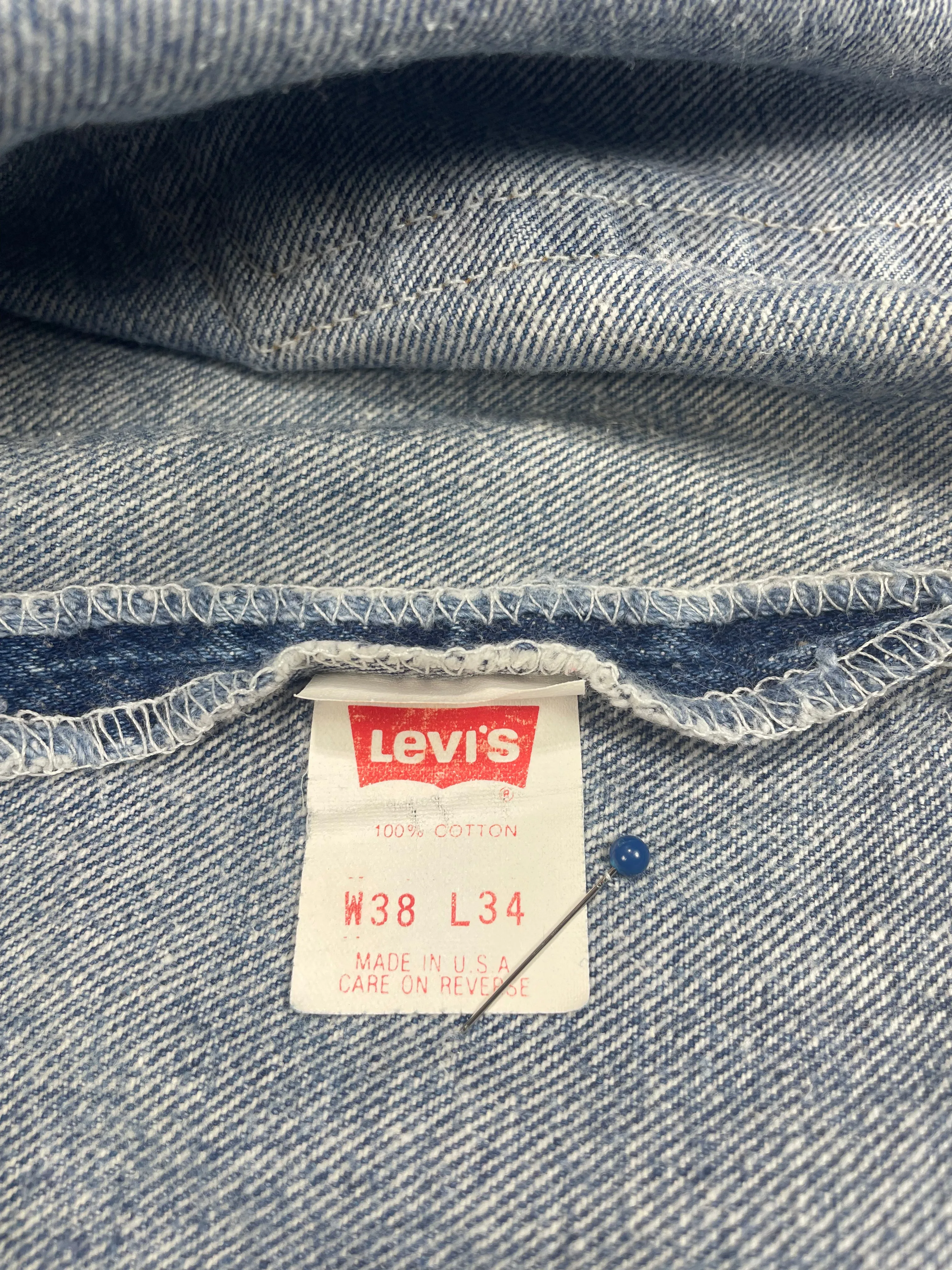 Vintage Levi 501 USA Premium Wash & Paint Denim Jeans (JYJ-0326)