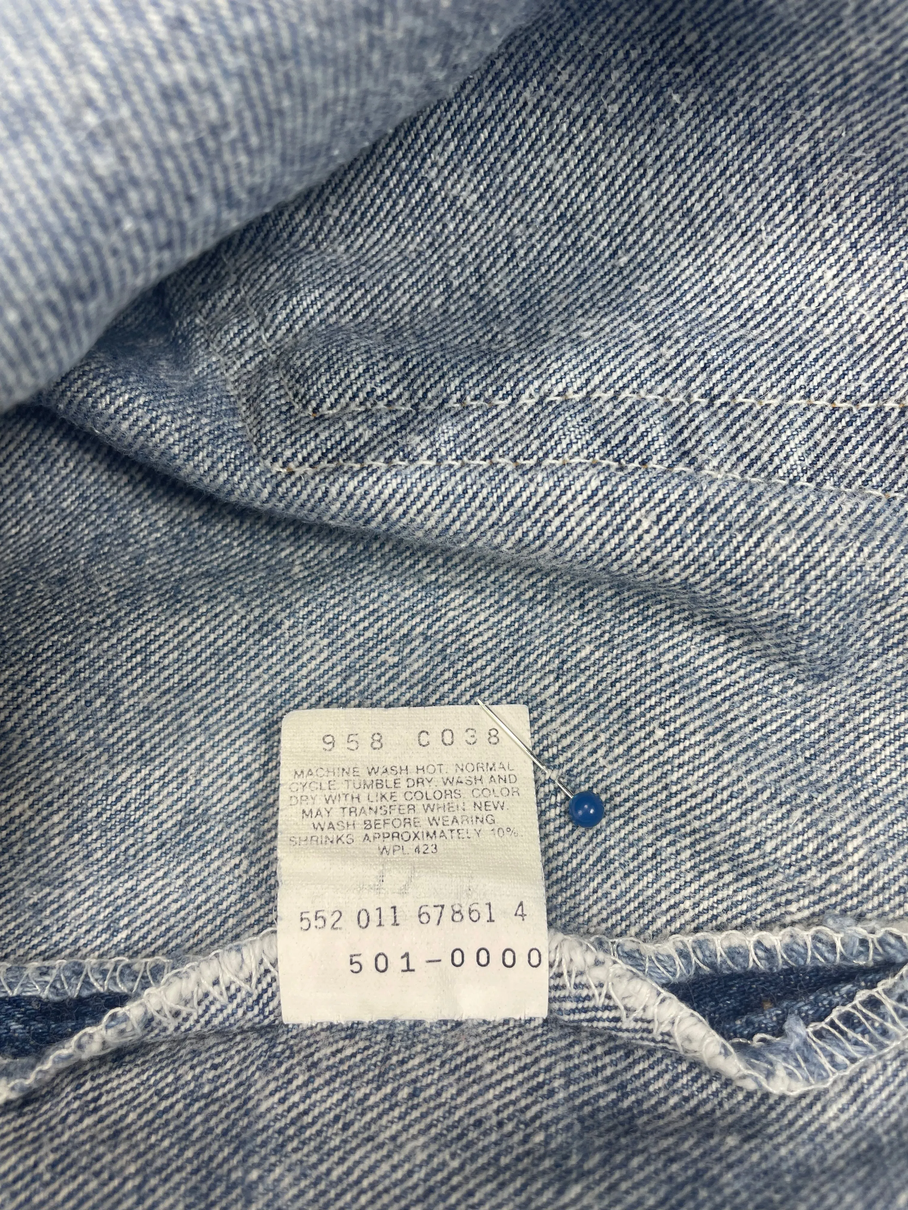 Vintage Levi 501 USA Premium Wash & Paint Denim Jeans (JYJ-0326)