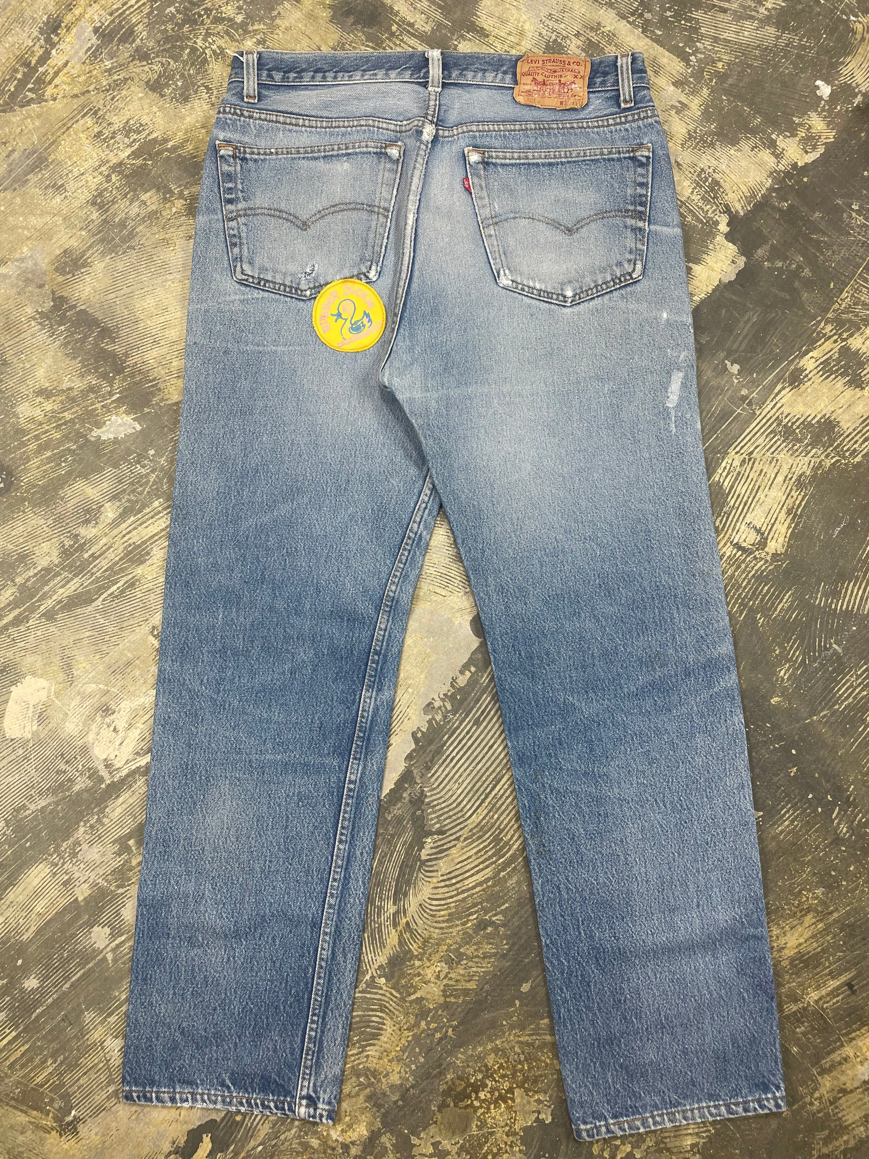 Vintage Levi 501 USA Premium Wash & Paint Denim Jeans (JYJ-0326)