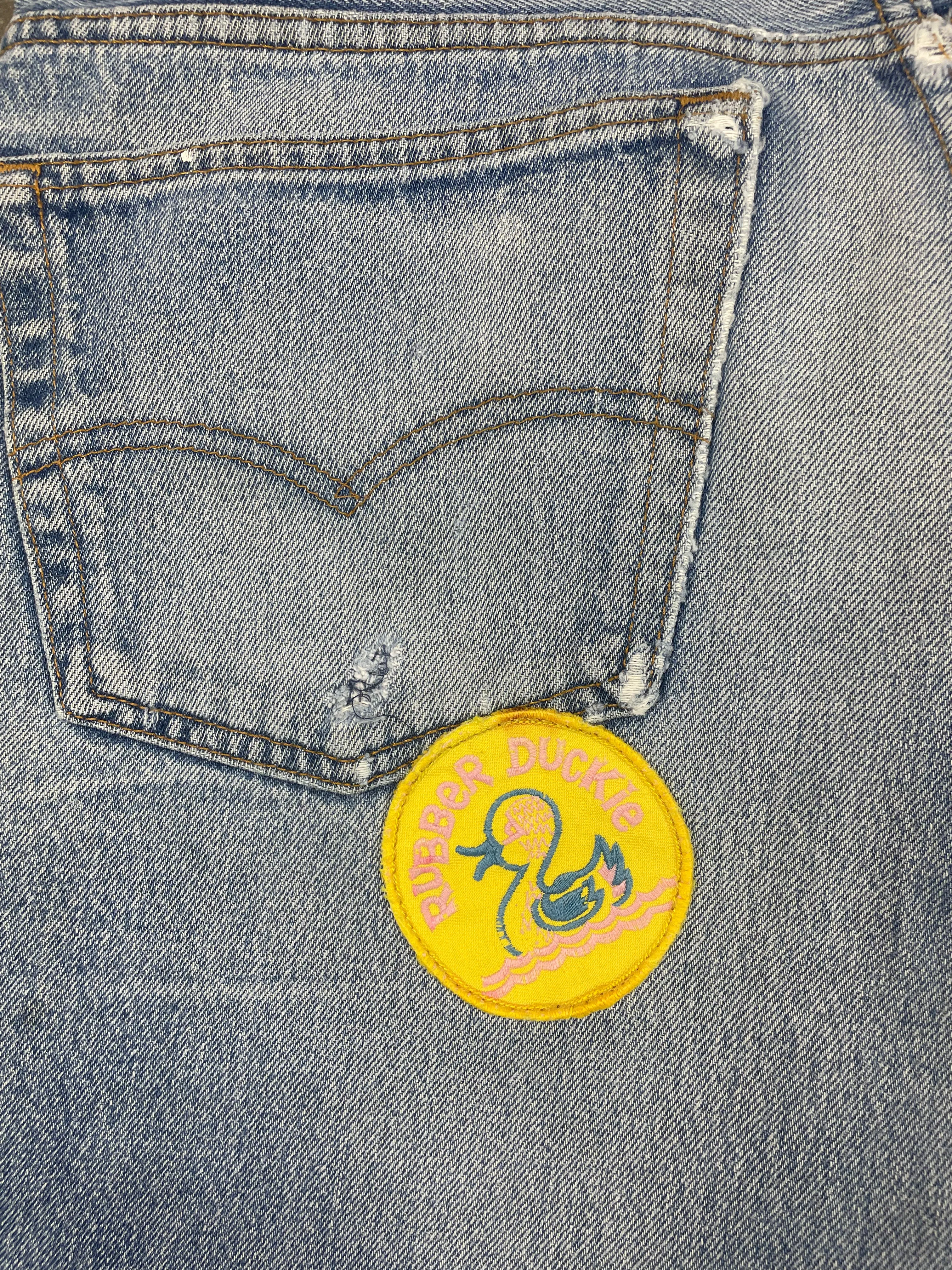 Vintage Levi 501 USA Premium Wash & Paint Denim Jeans (JYJ-0326)