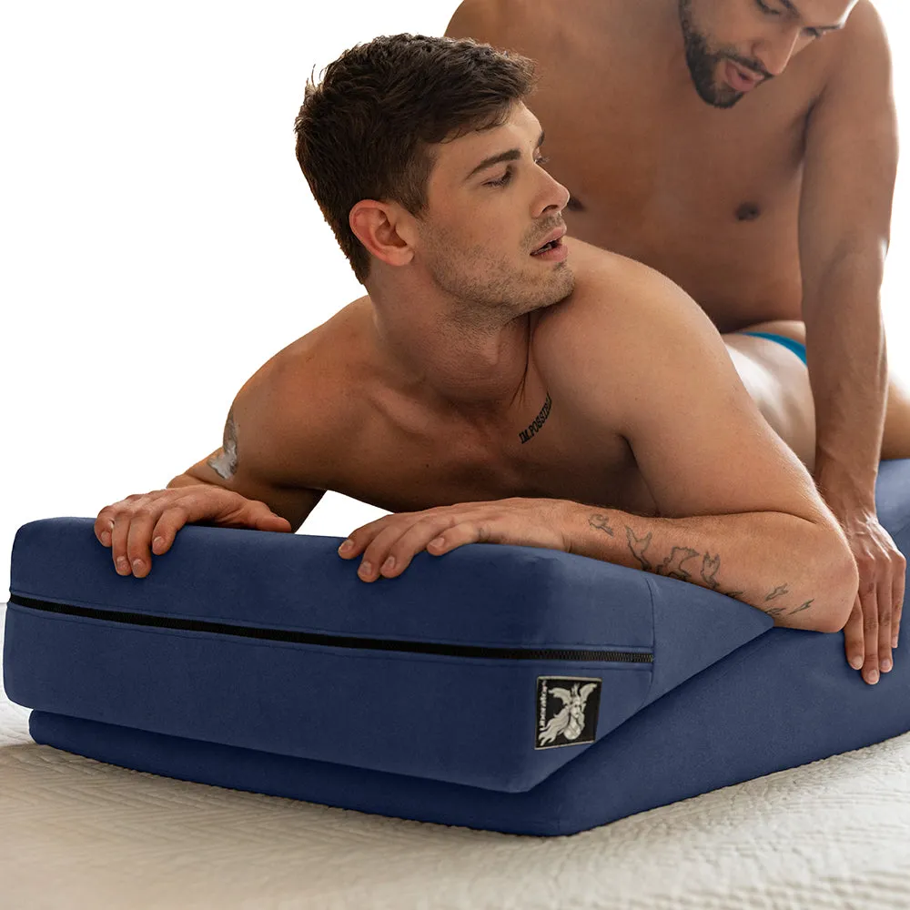 Wedge Ramp Sex Pillow Combo in Velvet Blue
