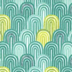 Willow Arches Pond Aqua Fabric 36065 19