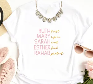 WOMEN OF THE BIBLE T-SHIRT