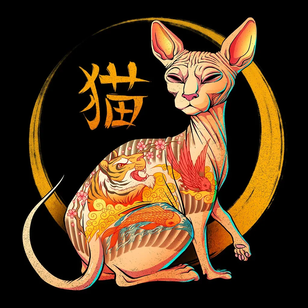 Yakuza Cat by Tobe Fonseca Unisex Denim Jacket